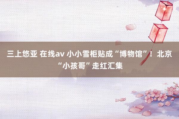 三上悠亚 在线av 小小雪柜贴成“博物馆”！北京“小孩哥”走红汇集