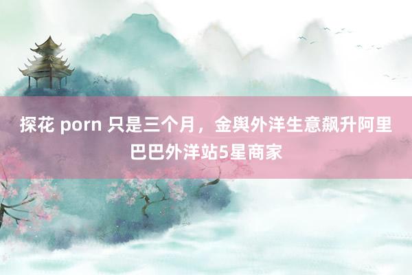 探花 porn 只是三个月，金舆外洋生意飙升阿里巴巴外洋站5星商家