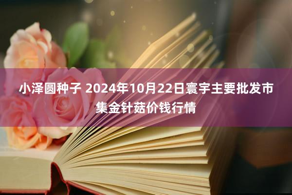 小泽圆种子 2024年10月22日寰宇主要批发市集金针菇价钱行情