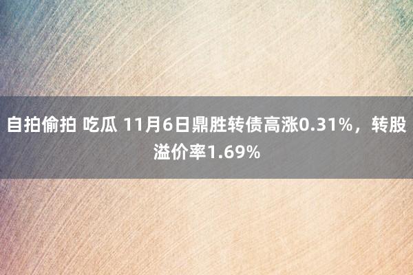 自拍偷拍 吃瓜 11月6日鼎胜转债高涨0.31%，转股溢价率1.69%