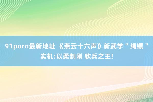 91porn最新地址 《燕云十六声》新武学＂绳镖＂实机:以柔制刚 软兵之王!