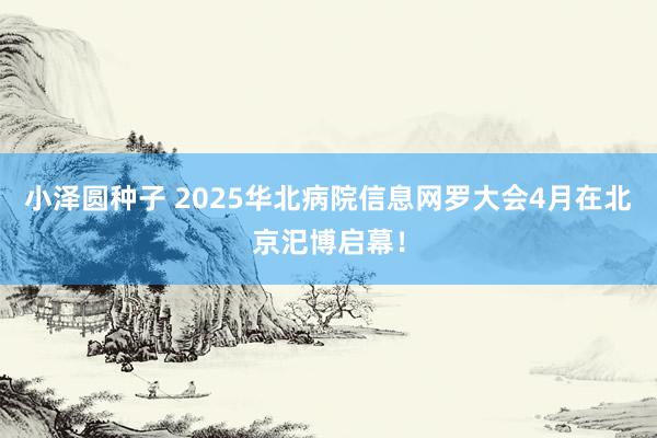 小泽圆种子 2025华北病院信息网罗大会4月在北京汜博启幕！