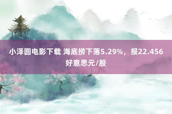 小泽圆电影下载 海底捞下落5.29%，报22.456好意思元/股